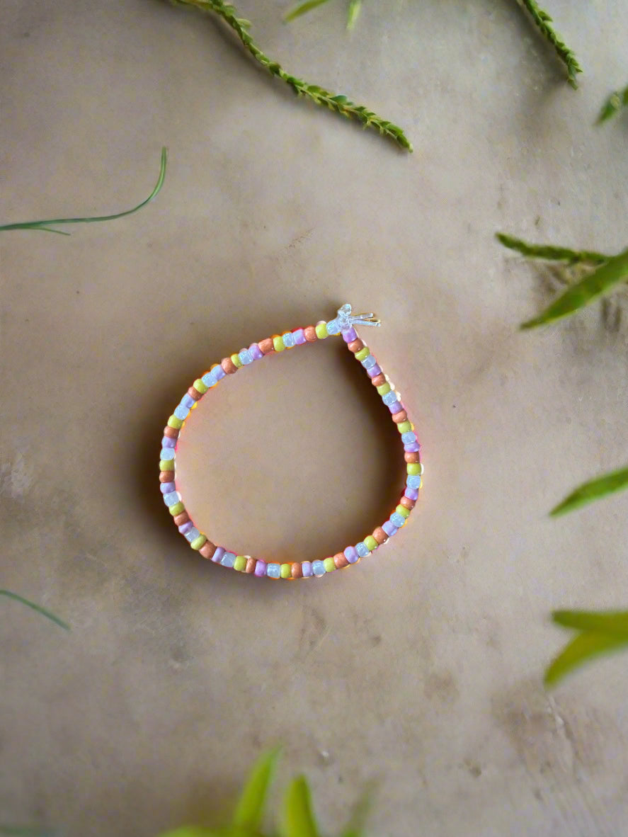 Pink orange yellow bracelet