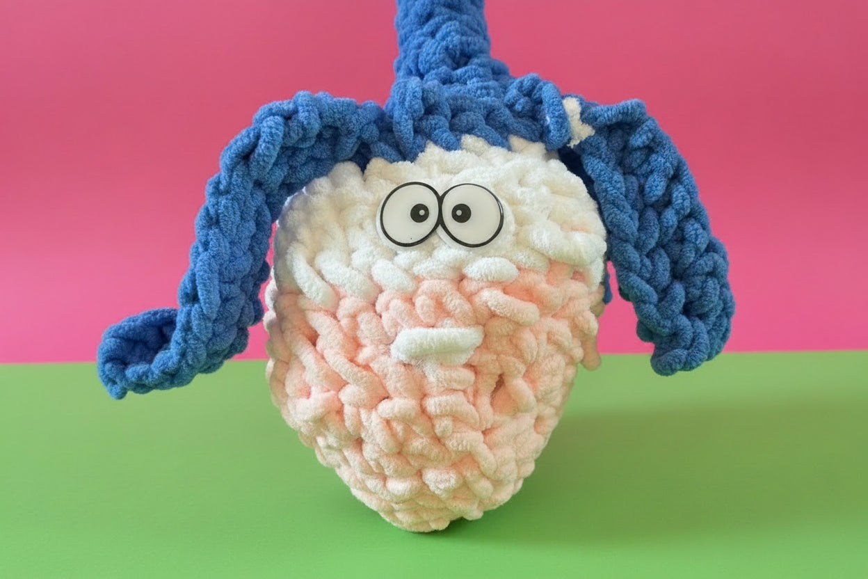 crochet strawberry