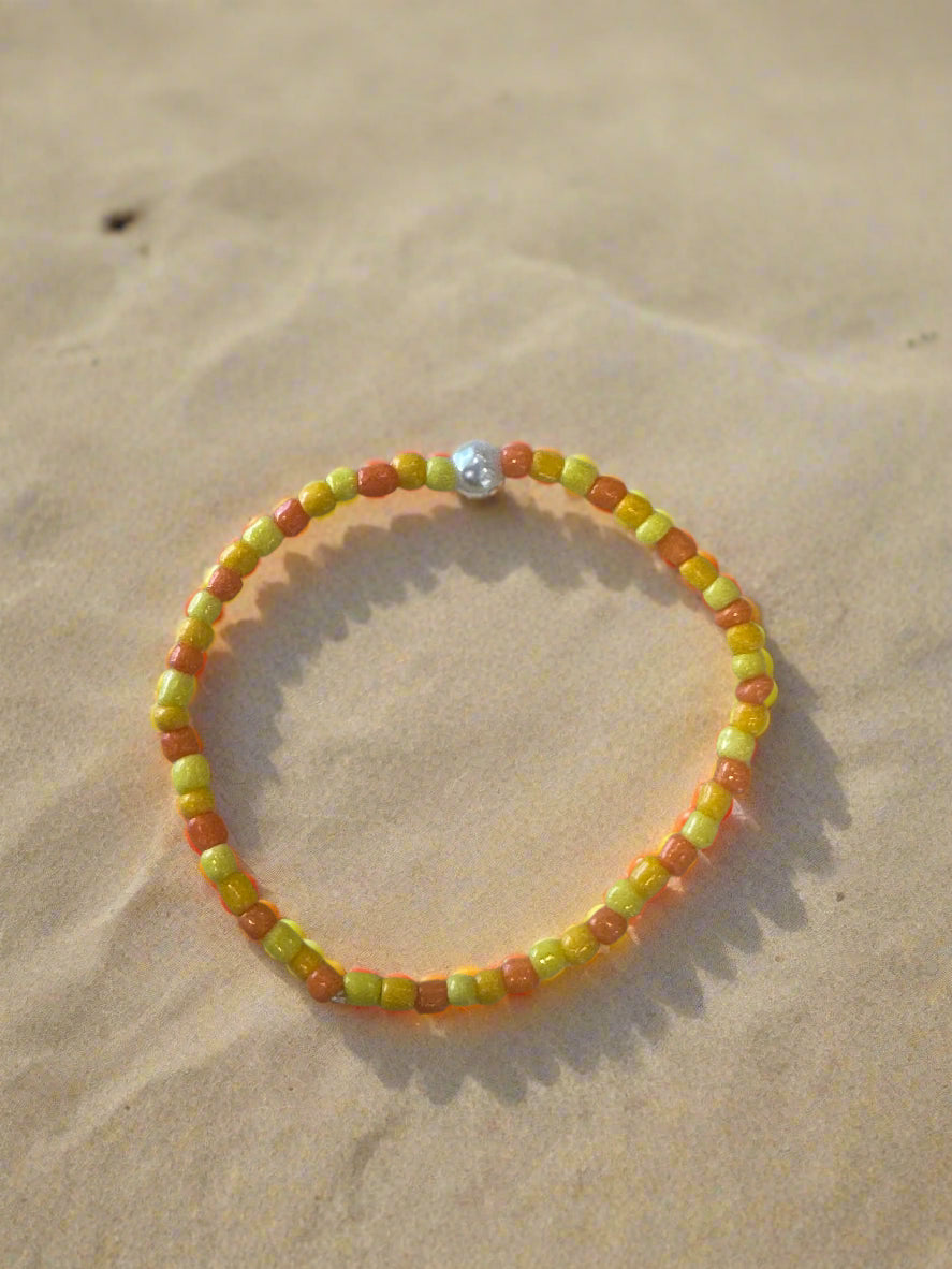 extra large orange and yellow bracelet