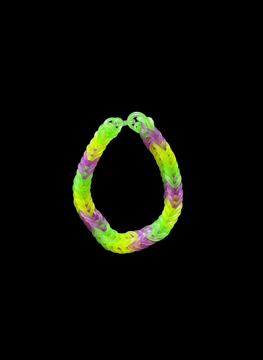 neon loom band bracelet