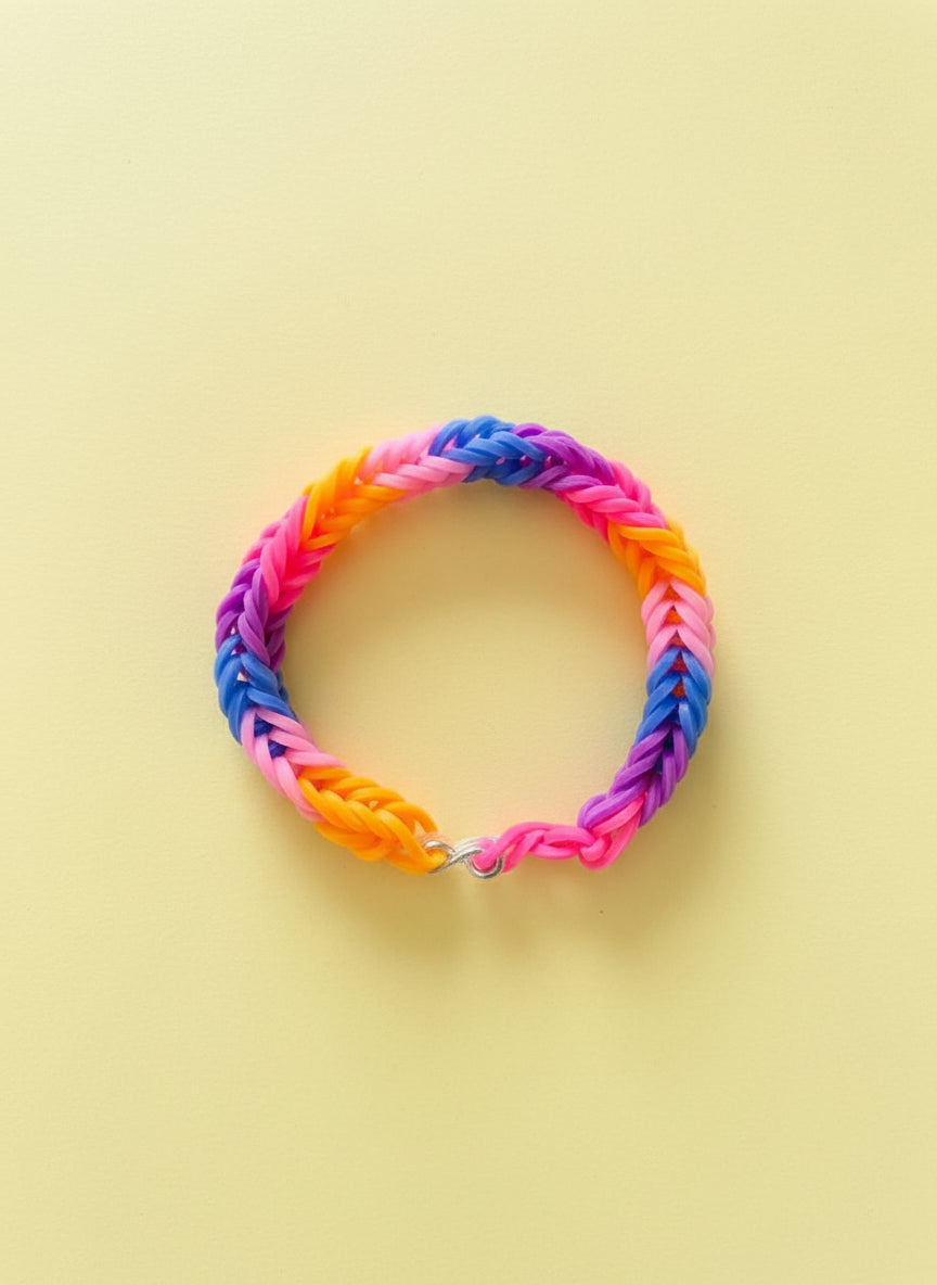 sunset loom band bracelet